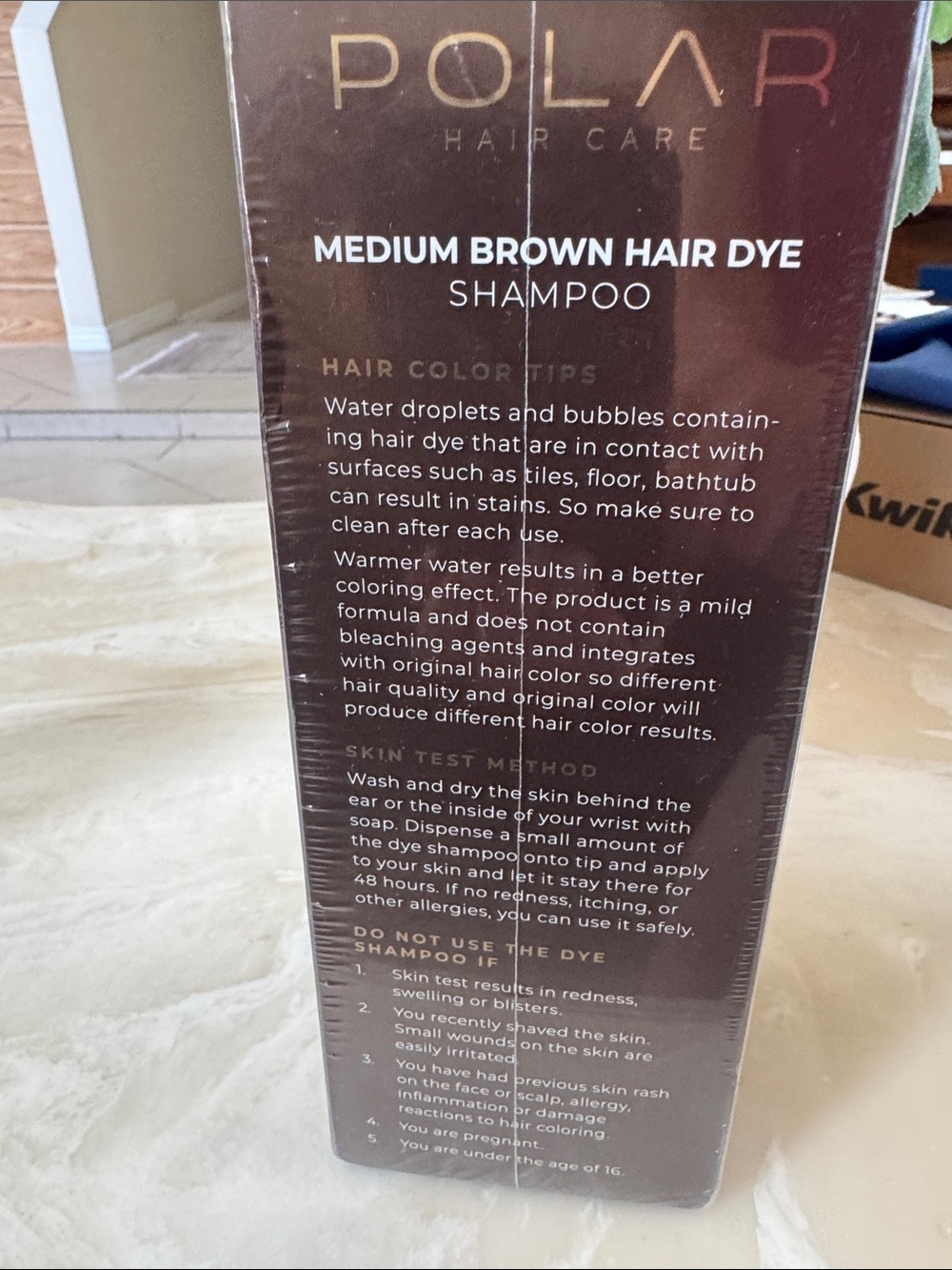 Polar Glow Medium Brown Hair Color Dye Shampoo Semi Permanent - Picture 3 of 4